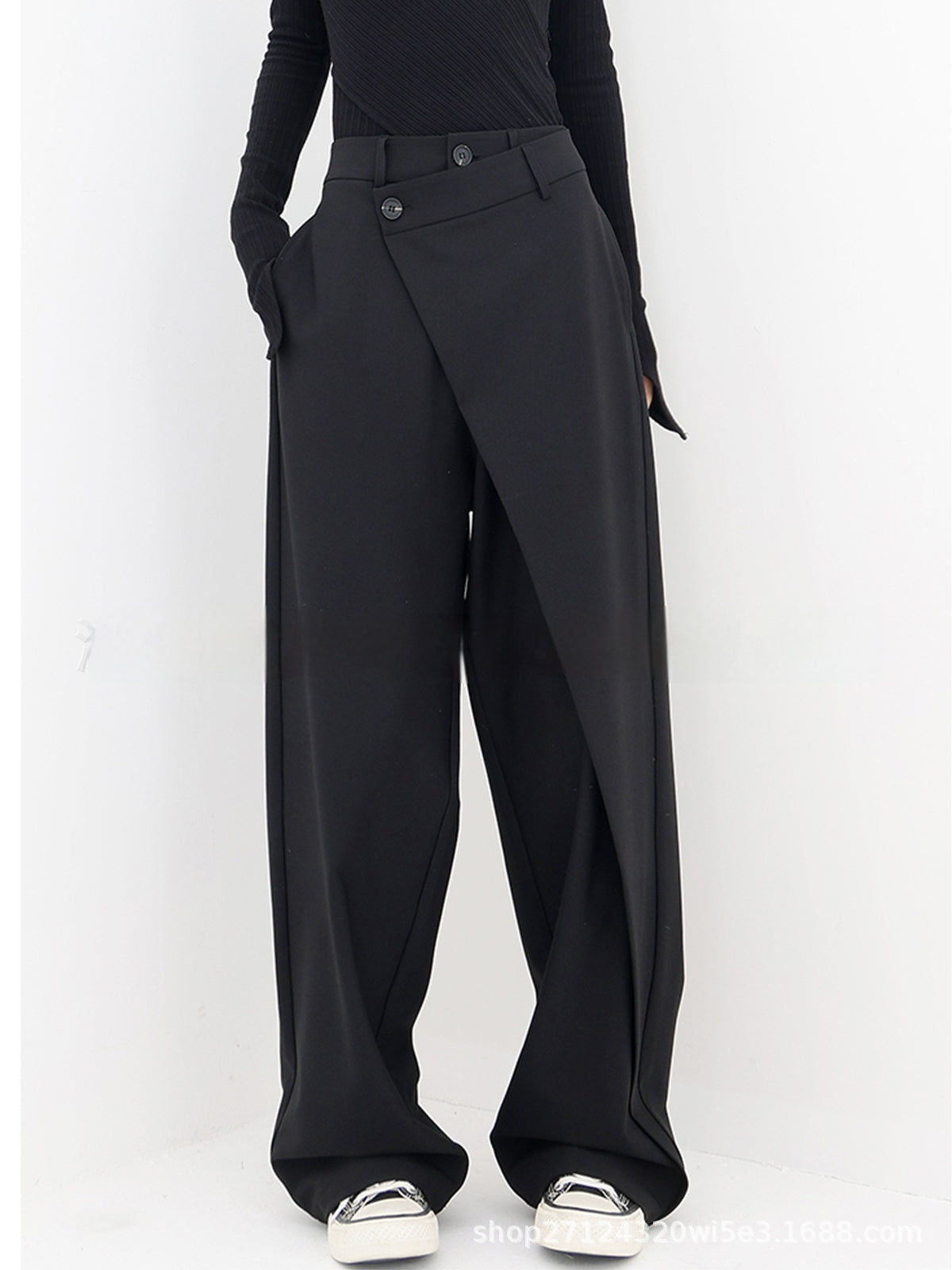 Irregular Wide-leg Pants