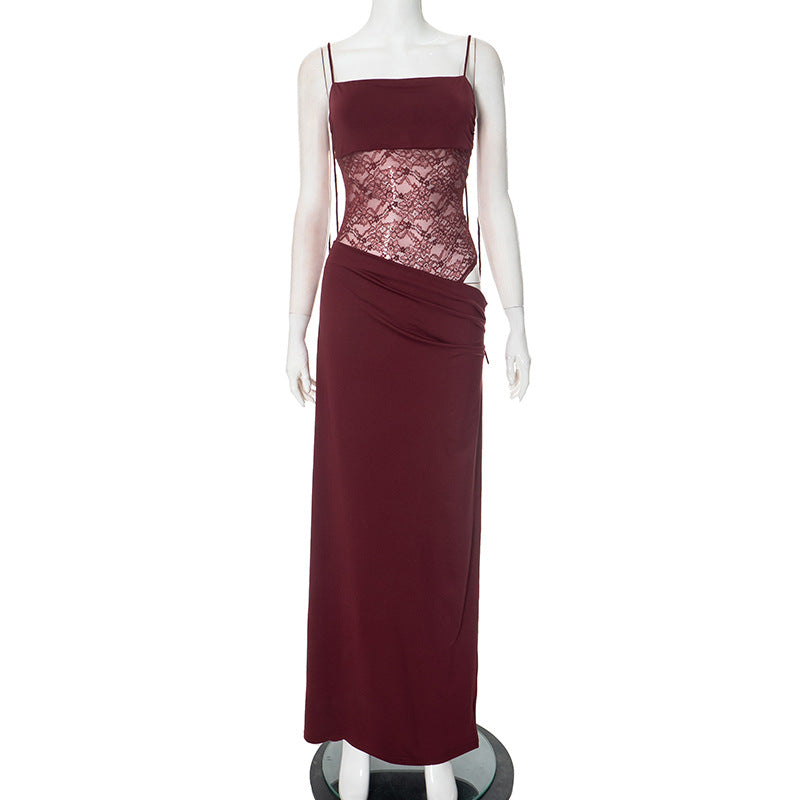Lace Suspender Dress