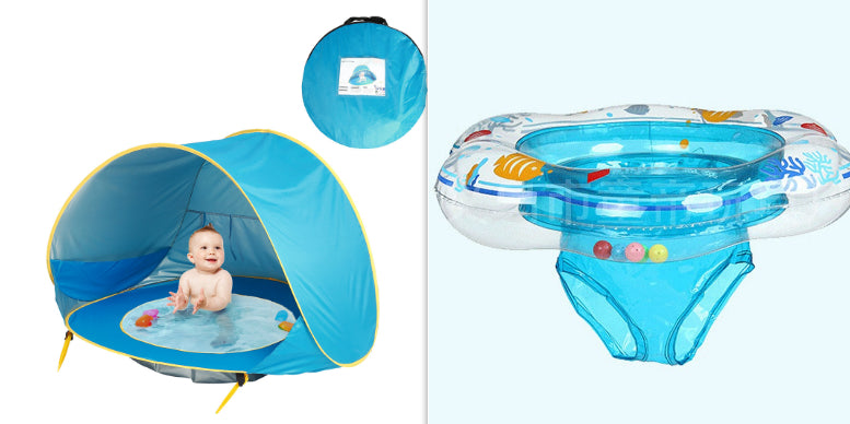 Baby Beach Outdoor Easy Fold Up Sun Awning Tent UV-protecting
