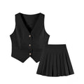 Ensemble jupe courte taille haute mode estivale