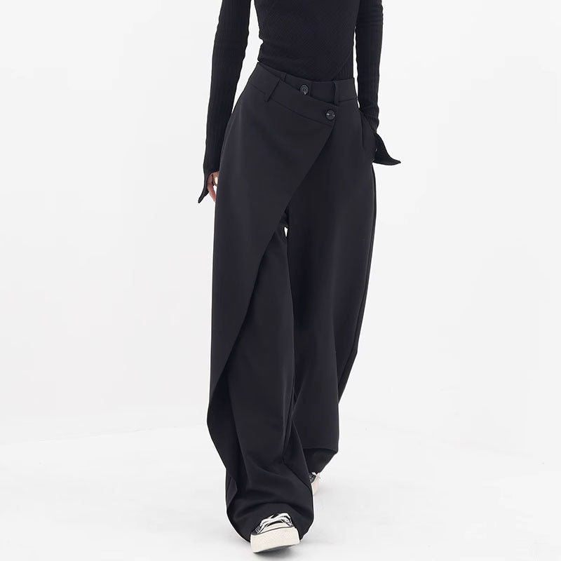 Irregular Wide-leg Pants