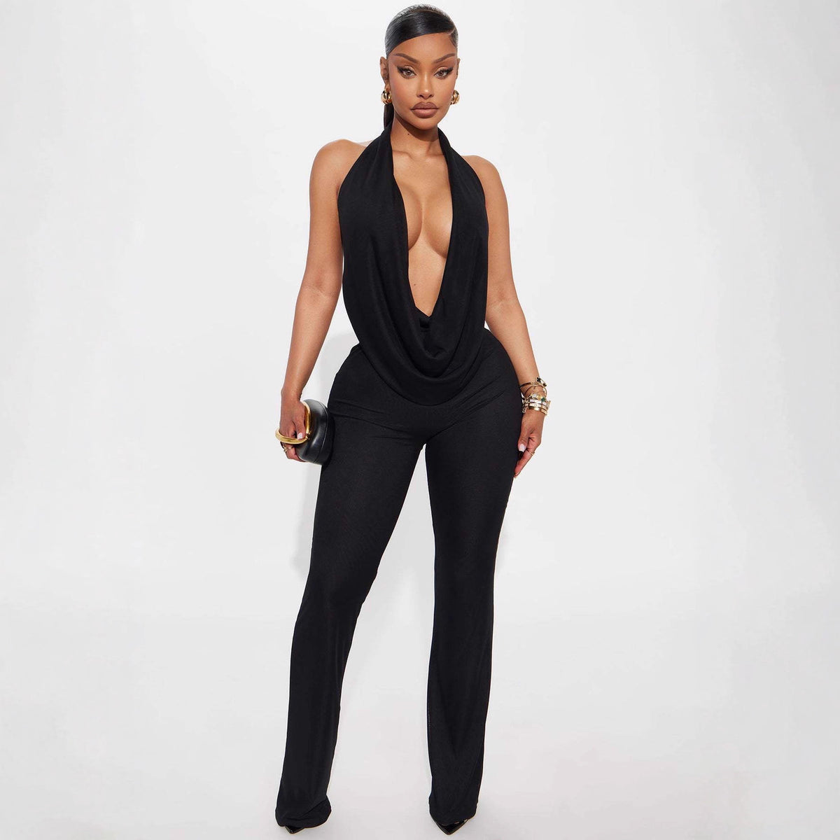 Sexy Ethereal Halter-neck Plunging Neckline