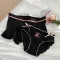 Black Triangle Flat Couple Underwear