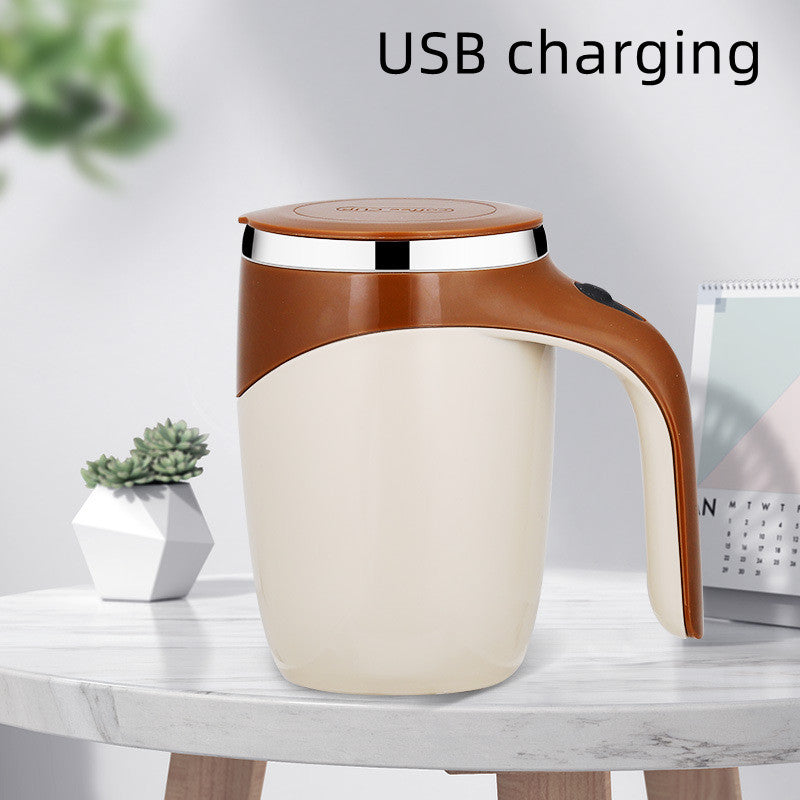 Tasse à café mélangeuse automatique, modèle rechargeable
