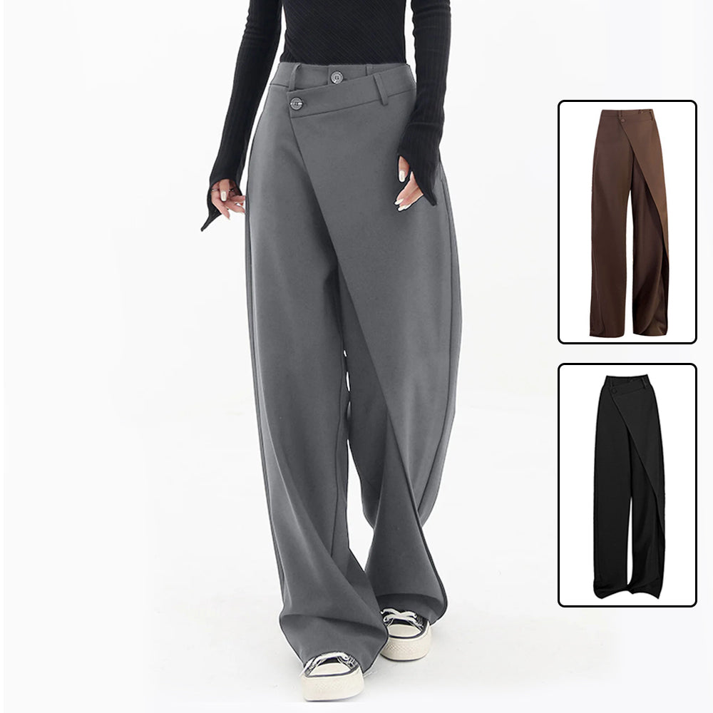 Irregular Wide-leg Pants
